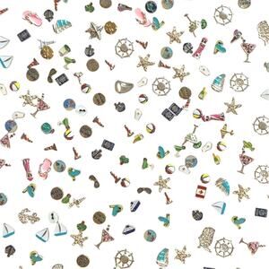 Lot 100+ Floating Locket Jewelry 7mm Charms Travel Vacation Beach Cruise USA New